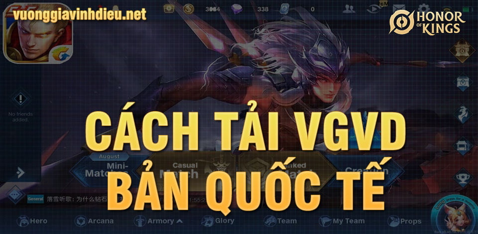 Hướng dẫn tải tải vương giả vinh diệu bản quốc tế chi tiết