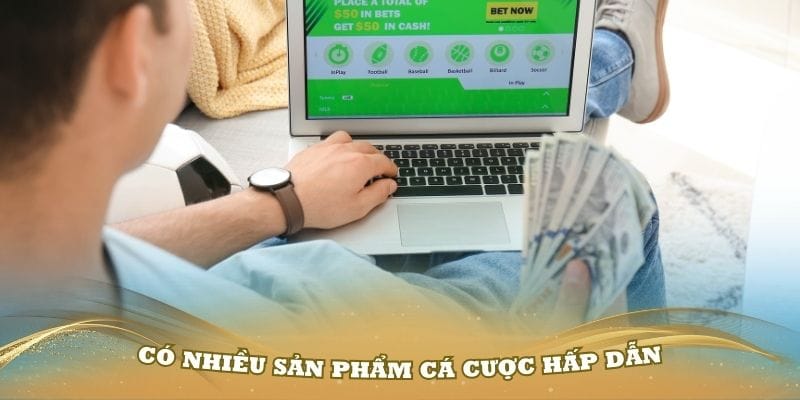 Có nhiều sản phẩm cá cược hấp dẫn từ nhà cái Go99