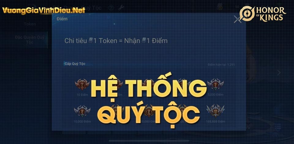 Hệ Thống Quý Tộc (VIP) Vương Giả Vinh Diệu