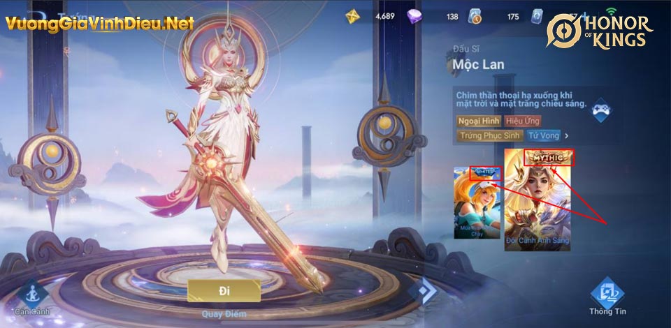 xem cấp bậc skin vgvd