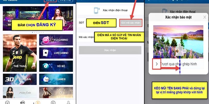 Hướng dẫn đăng ký tài khoản tại trang chủ Kubet77