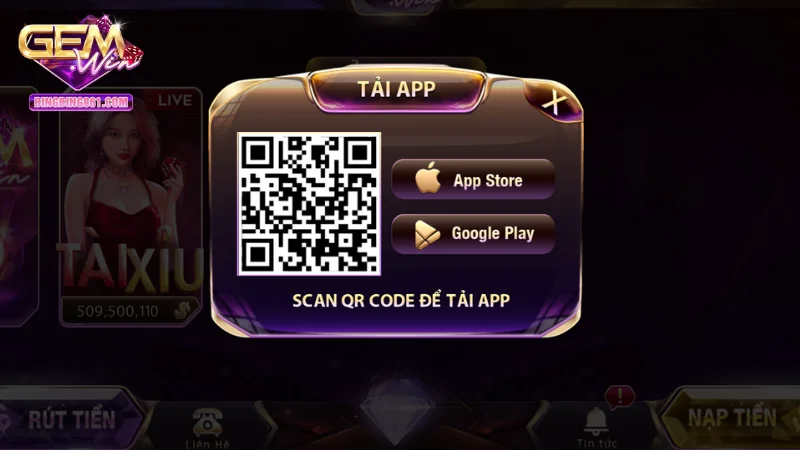 Hướng dẫn tải app gemwin về điện thoại Android trong giây lát