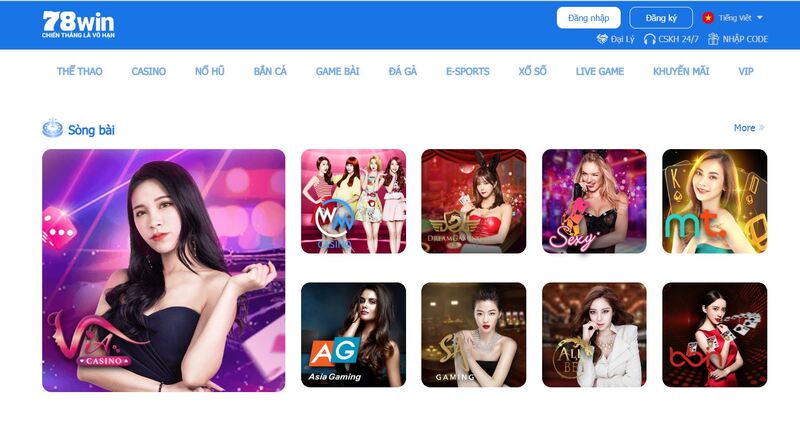 Casino Live - Sảnh game hút khách nhất tại 78Win
