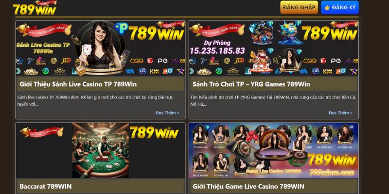 Kho trò chơi phong phú và cuốn hút tại 789 Win