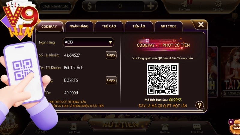 Nạp tiền V9Win