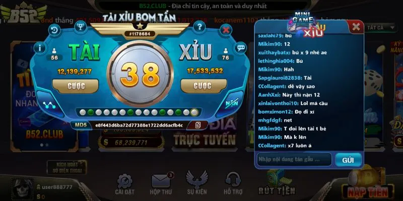 Chơi tài xỉu B52 Club nhận ưu đãi hấp dẫn
