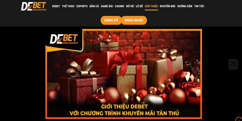 Đăng nhập vào link De bet để trải nghiệm cược
