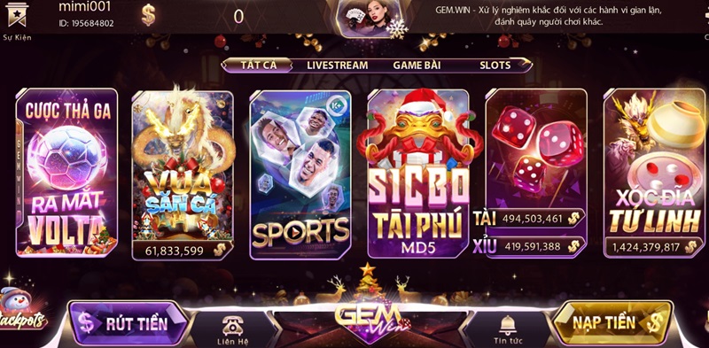 GEMWIN - Cổng game bài đổi thưởng hàng đầu