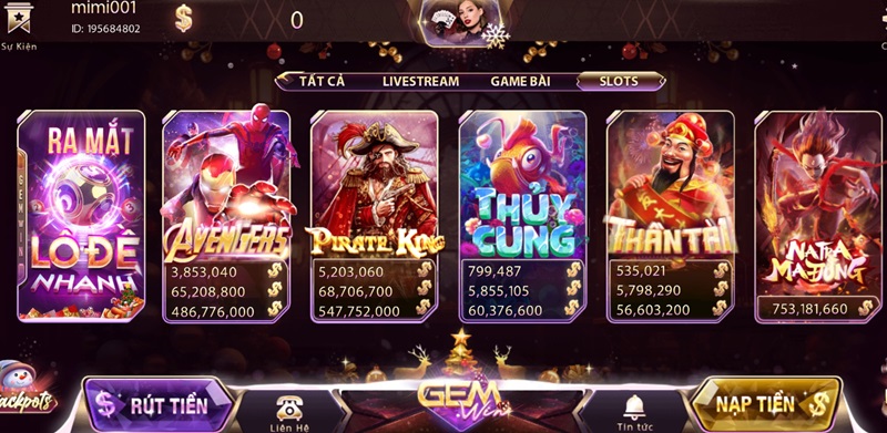 Cơ hội trở thành triệu phú khi chơi slot Gemwin