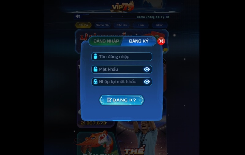 Đăng ký VIP79 - Trở thành thành viên cổng game