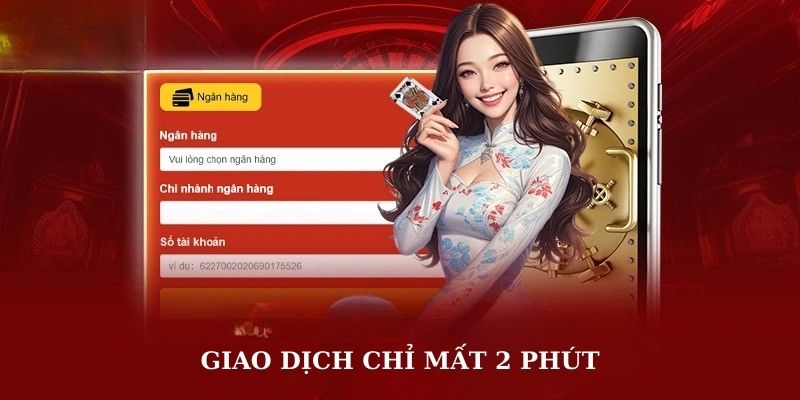Giao dịch tại i9bet chỉ mất 2 phút