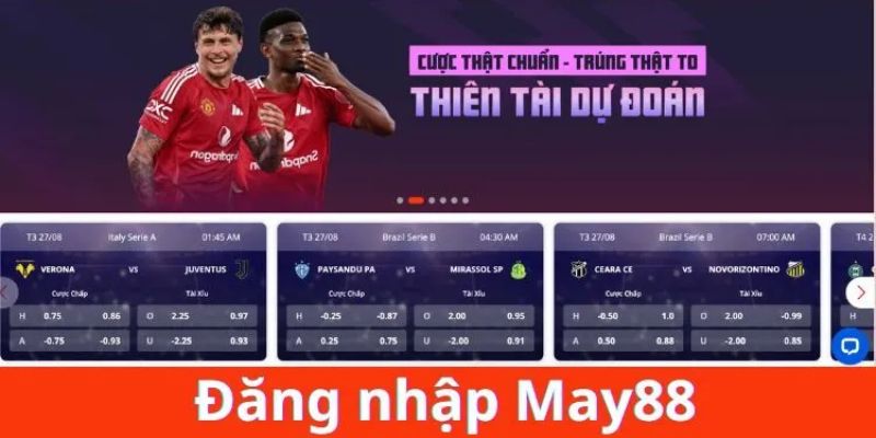 Đăng nhập May88 trên app