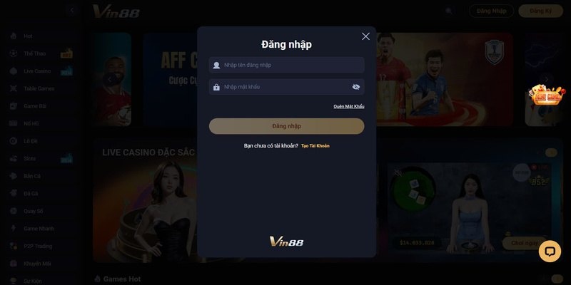 Lưu ý quan trọng khi đăng nhập Vin88
