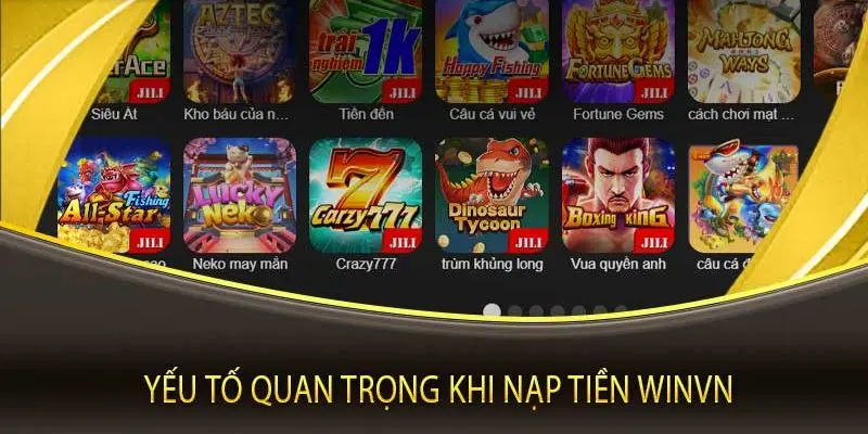 Hướng dẫn nạp tiền Winvn