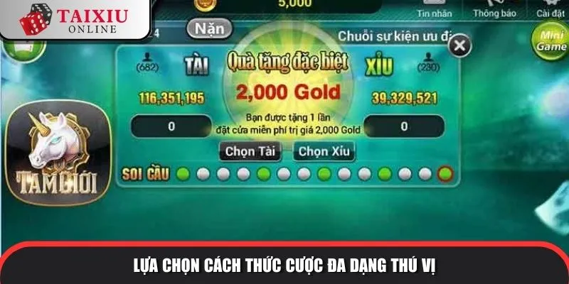 Tiến hành cược theo sở thích