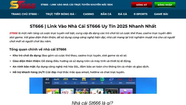 Nhà cái St666 là gì?