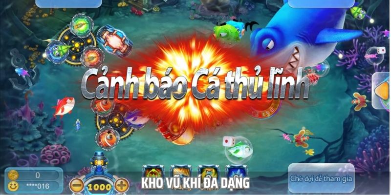Trong game, bạn sẽ được sở hữu nhiều vũ khí đa dạng