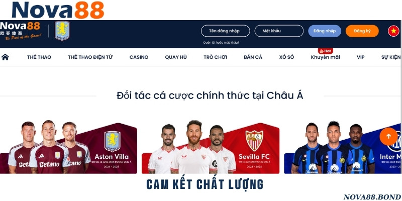 Cam kết đem đến một trang web cá cược thể thao trực tuyến chất lượng nhất