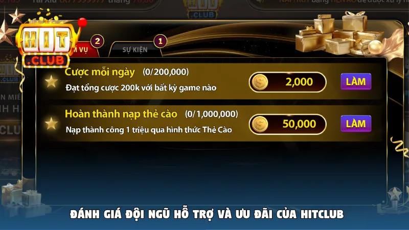 Đánh giá đội ngũ hỗ trợ và ưu đãi của Hitclub