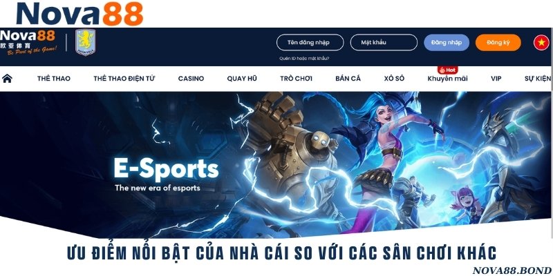 Điểm nổi bật vượt trội so với những thương hiệu nhà cái khác