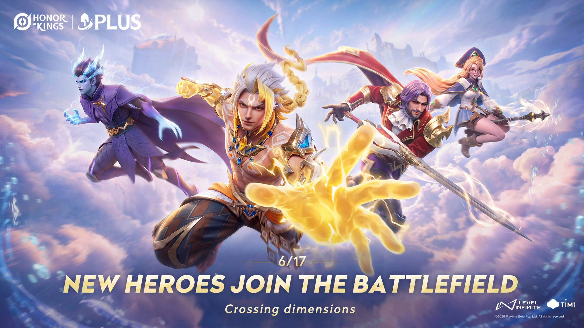 Honor of Kings Tung Bản HOK Plus, Đón 4 Tướng Mới Chuyển Giao Từ Liên Quân Mobile